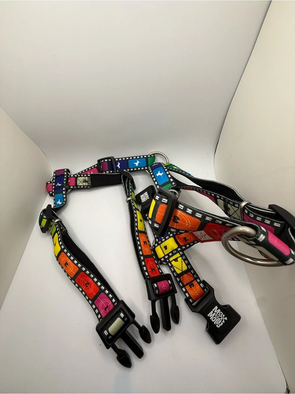 Max & Molly Woof Colorblock Pet Harness - Movie